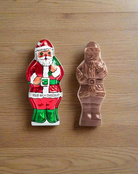 2 oz. Tall Solid Milk Chocolate Santa