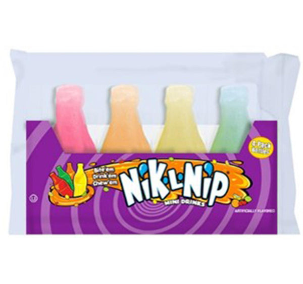 Nik-L-Nip Wax Bottle Mini Drinks – Classic Fruit-Flavored Fun
