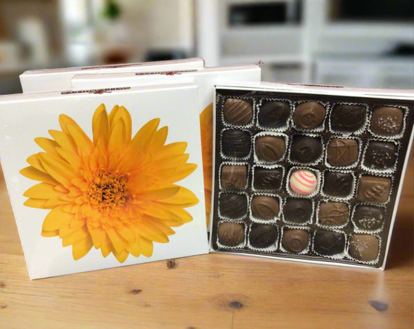 25-Piece Assorted Chocolate Box | Peanut Butter, Caramels, Buttercreams & More - Daisy