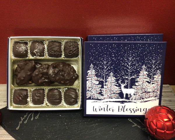 Winter Blessing Dark Chocolate Assortment Gift Box – Top 5 Best Sellers