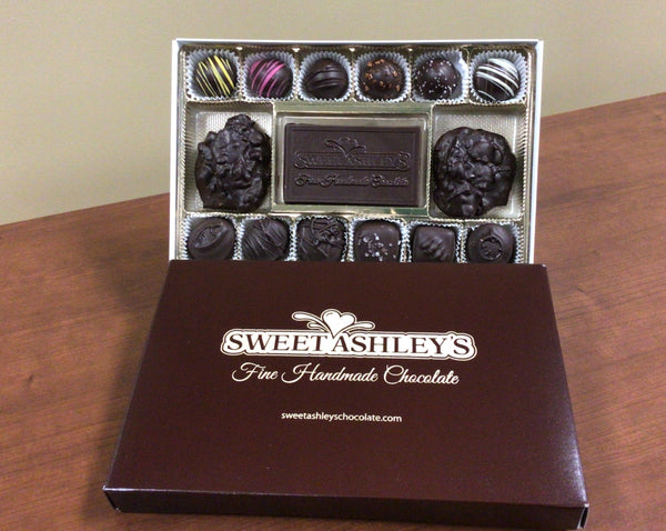 All Dark chocolate Assorted Centers and Truffles with Schuylkill Mud