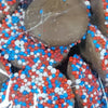 Milk Chocolate Red, White & Blue Nonpareils – 8 oz Bag