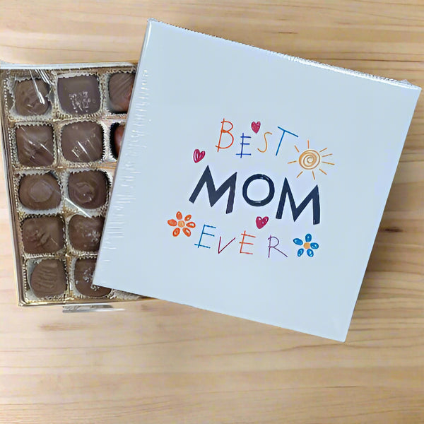 💖 Best Mom Ever – Milk Chocolate Collection (25 Piece Box)
