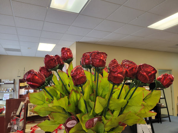 Single Milk Chocolate Long Stem Rose