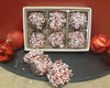 Mint Oreo cookie dipped in dark chocolate and topped with crumbled candy canes.