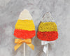 Chocolate Candy Corn Lollipop