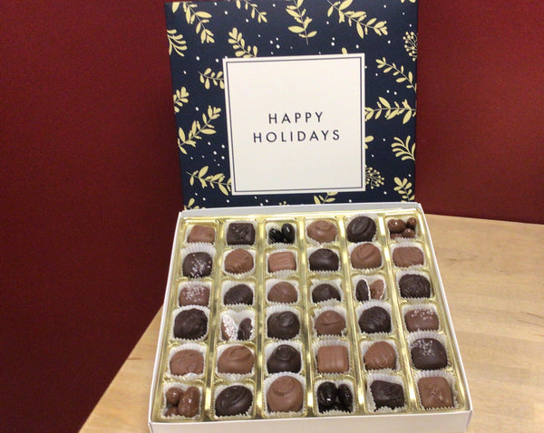 Happy Holidays filled with Assorted Chocolates