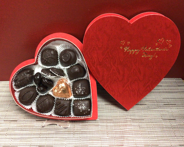 All Dark Chocolate Assorted Center Heart