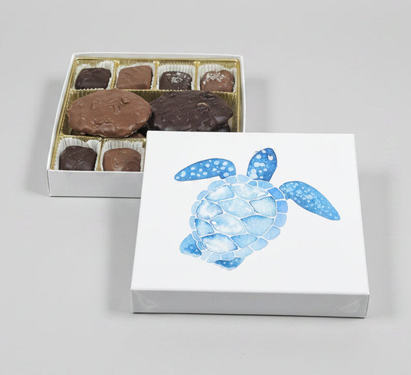 Blue Sea Turtle Chocolate Gift Box