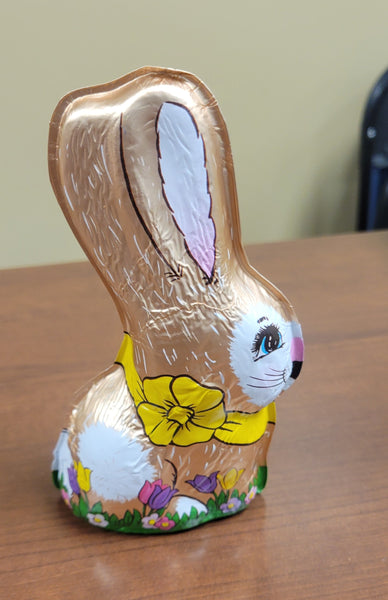 Premium Foil-Wrapped Chocolate Bunny – Choose Your Size