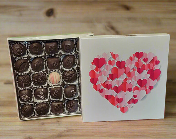 All Dark Chocolate - 25 ct. Assorted Chocolates -Lots of Love