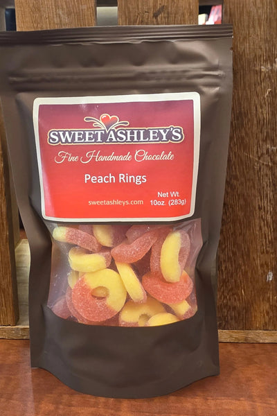 Wholesale Gummi Peach rings - 10 oz. bag