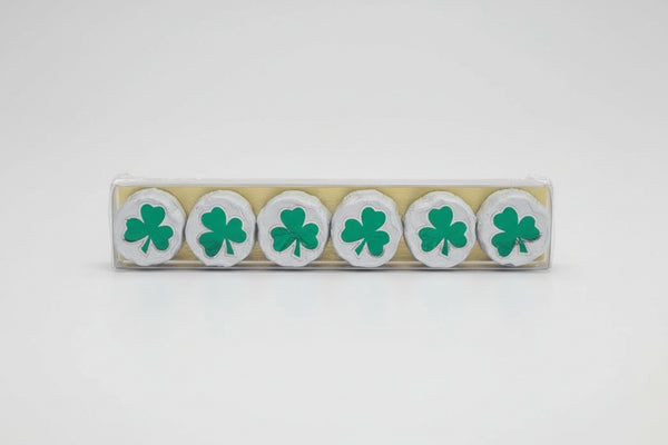 Milk Chocolate Shamrock Rounds – 12 Piece Gift Box