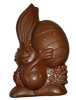 Milk Chocolate Bunny with an Egg - Nut Free