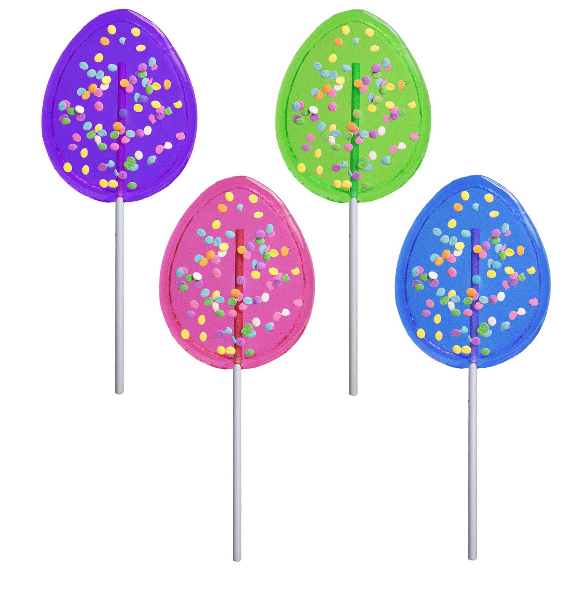 Confetti Egg Hard Candy Lollipops 🎉🥚