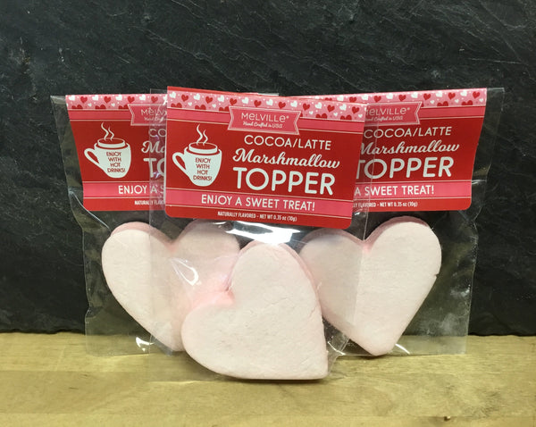 Pink Heart Marshmallow Toppers